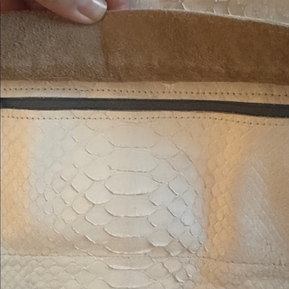 B. May white python tote - image 4